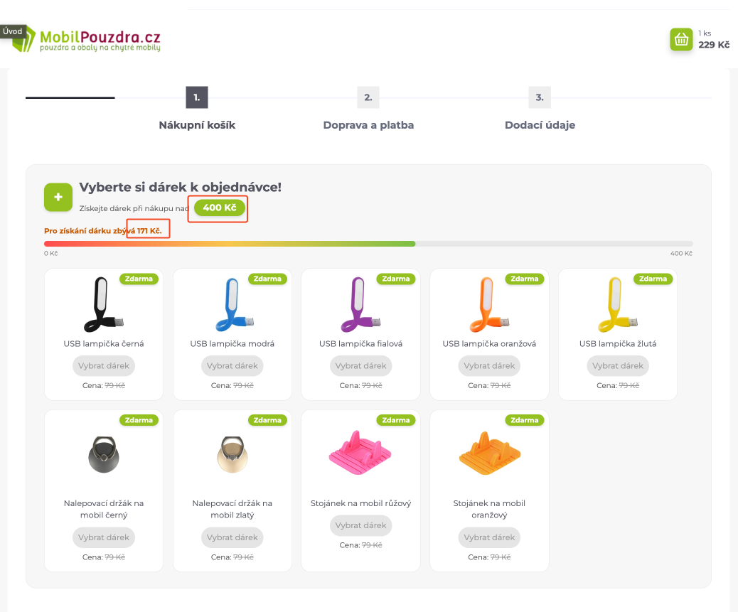 Dynamicky darek - nahled 1